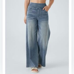 Halara Flex High Waisted Baggy Wide Leg Jeans